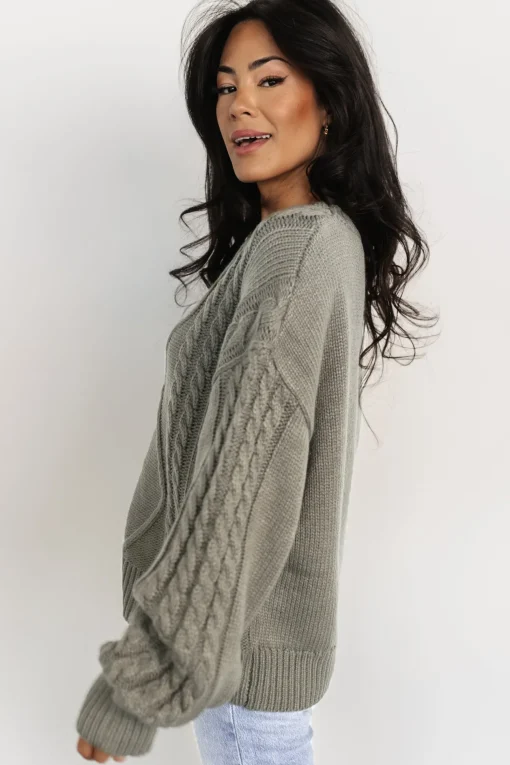 Mona Knit Sweater | Olive