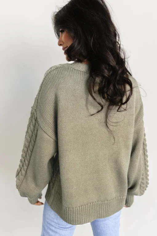 Mona Knit Sweater | Olive