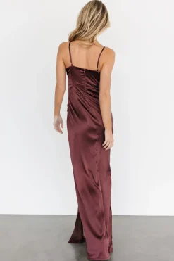 Monet Satin Gown | Clove