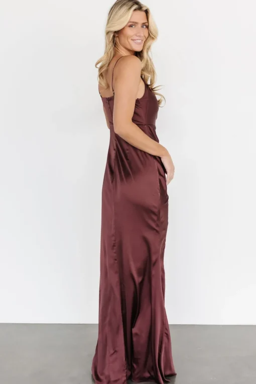 Monet Satin Gown | Clove