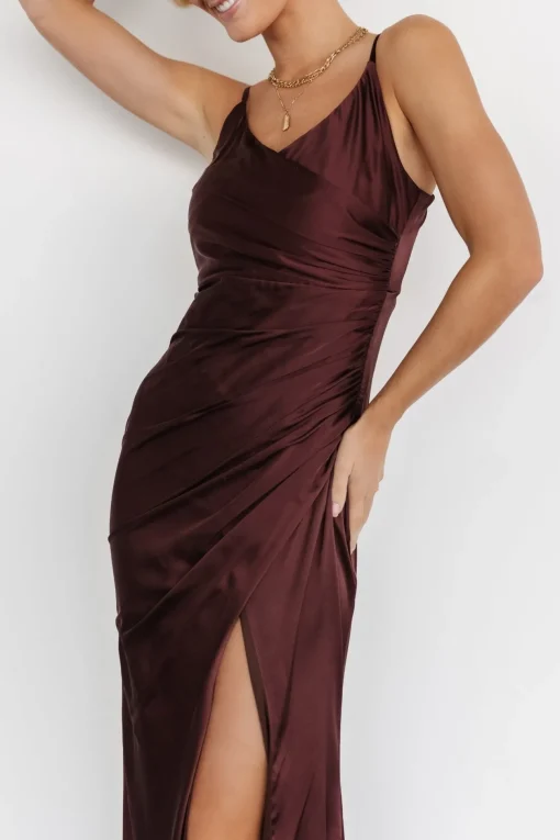 Monet Satin Gown | Clove