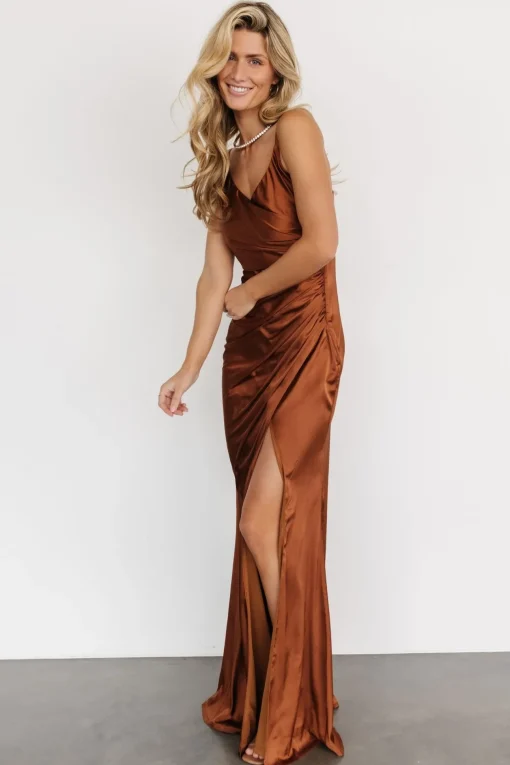 Monet Satin Gown | Spice
