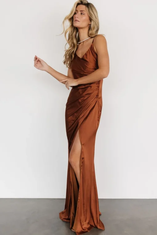Monet Satin Gown | Spice