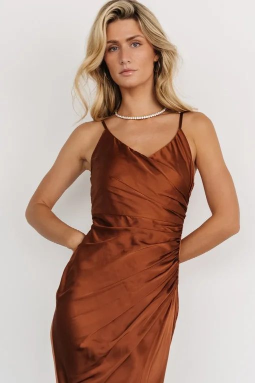 Monet Satin Gown | Spice