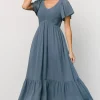 Monica Smocked Dress | Whisper Blue