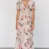 Montaigne Ruffle Maxi Dress | Pale Blush Floral
