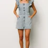 Montgomery Denim Romper | Blue