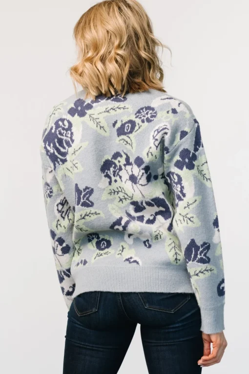 Munich Sweater | Light Blue Multi