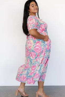 Myers Dress | Blue + Pink Floral