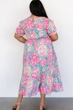 Myers Dress | Blue + Pink Floral