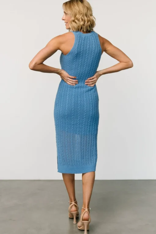Nalani Knit Tank Dress | Blue