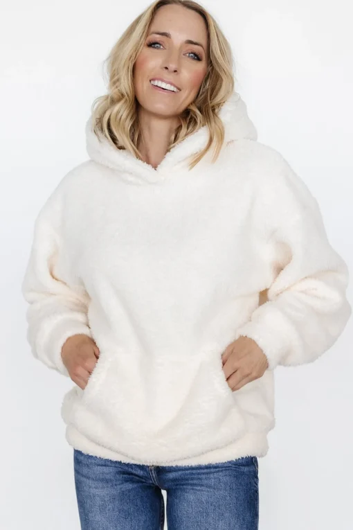 Neve Teddy Hoodie | Cream