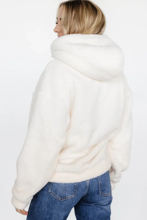 Neve Teddy Hoodie | Cream