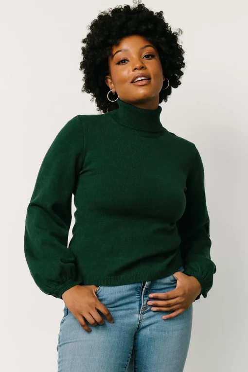 Nielsen Turtleneck Sweater | Emerald