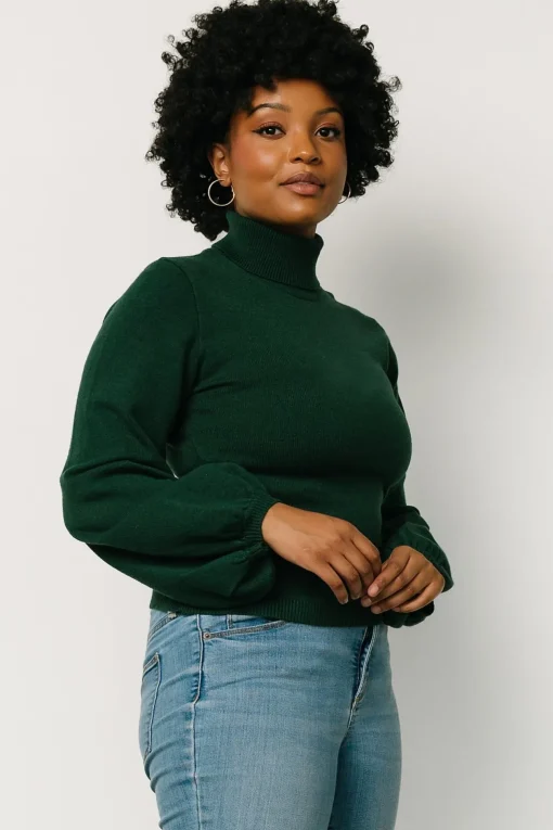 Nielsen Turtleneck Sweater | Emerald