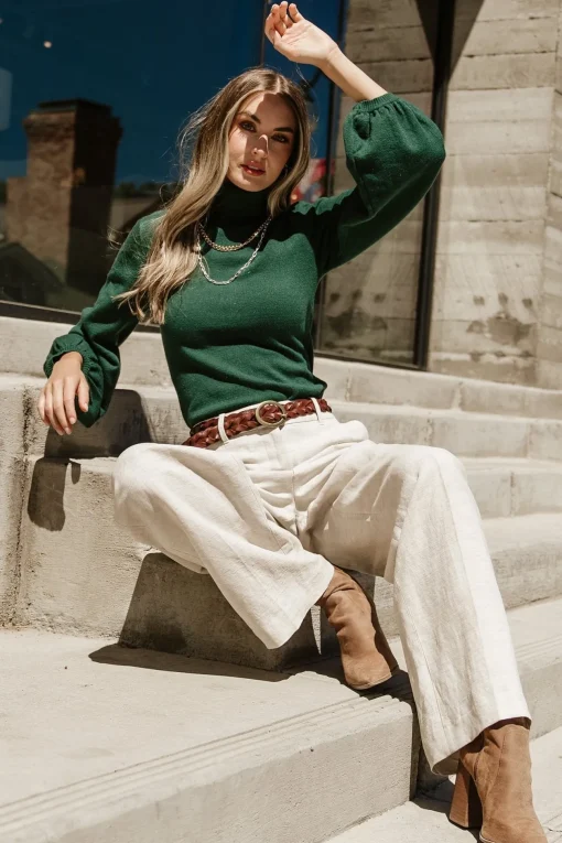 Nielsen Turtleneck Sweater | Emerald