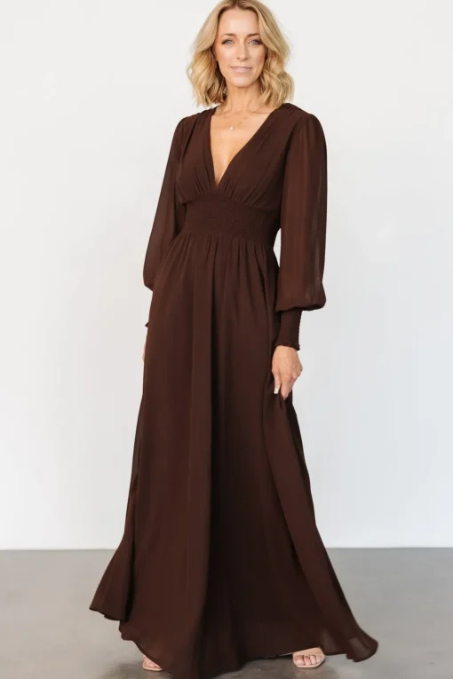 Olivia Maxi Dress | Dark Brown