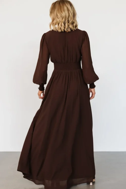 Olivia Maxi Dress | Dark Brown
