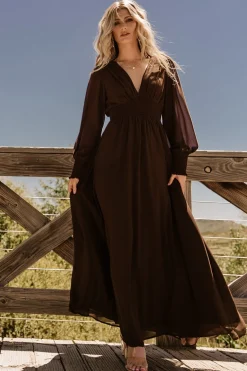 Olivia Maxi Dress | Dark Brown