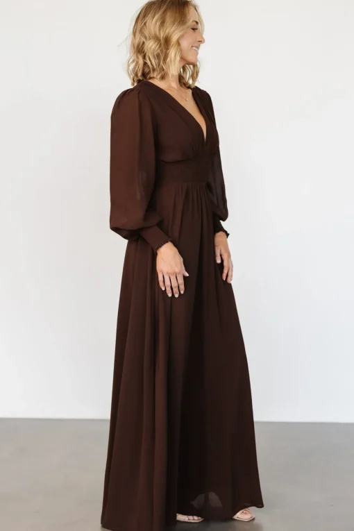 Olivia Maxi Dress | Dark Brown