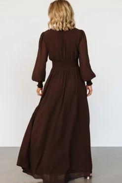 Olivia Maxi Dress | Dark Brown