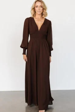Olivia Maxi Dress | Dark Brown