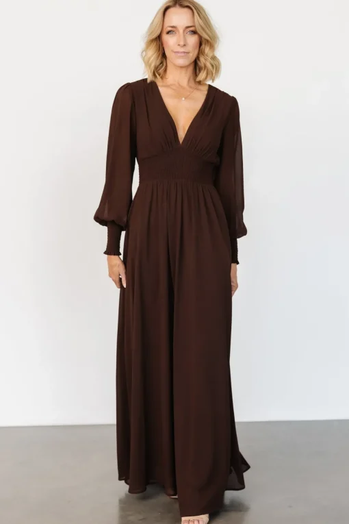 Olivia Maxi Dress | Dark Brown