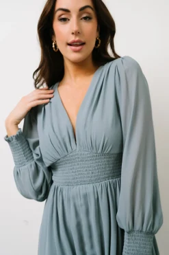 Olivia Maxi Dress | Dusty Blue