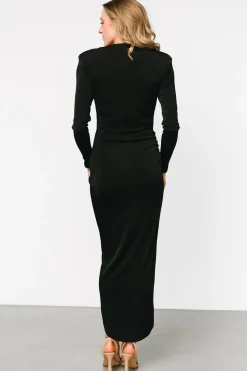 Pierce Shimmer Gown | Black