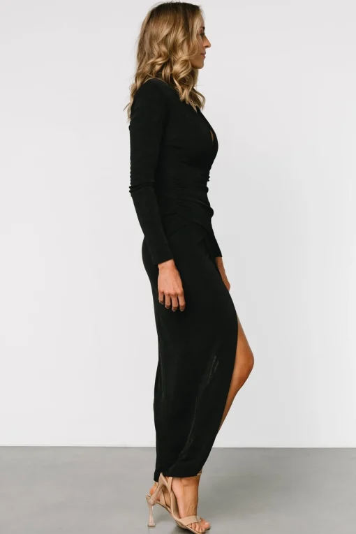 Pierce Shimmer Gown | Black