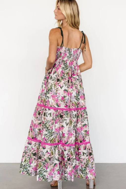 Pierrette Maxi Dress | Pink Multi