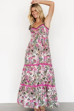 Pierrette Maxi Dress | Pink Multi