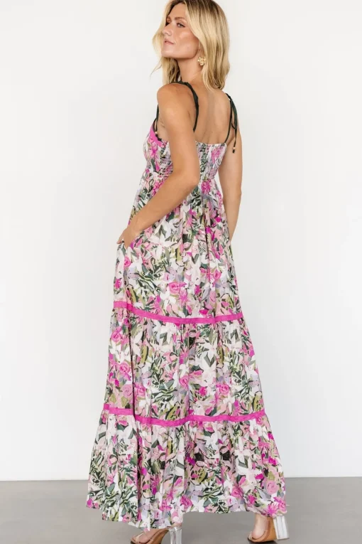 Pierrette Maxi Dress | Pink Multi