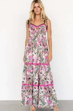 Pierrette Maxi Dress | Pink Multi
