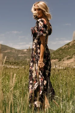 Raelynn Maxi Dress | Black Floral