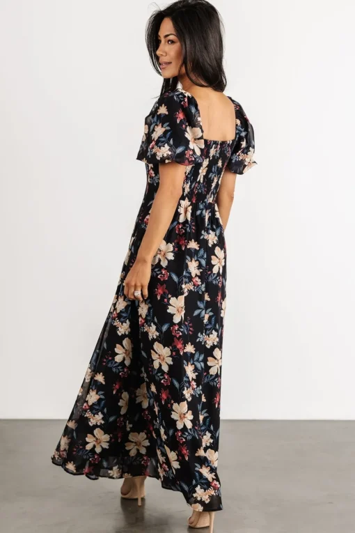 Raelynn Maxi Dress | Black Floral