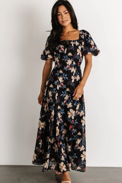 Raelynn Maxi Dress | Black Floral