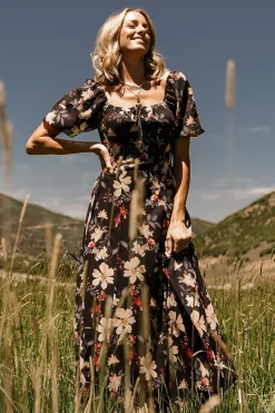 Raelynn Maxi Dress | Black Floral