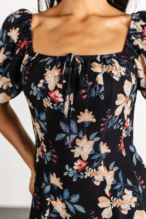 Raelynn Maxi Dress | Black Floral