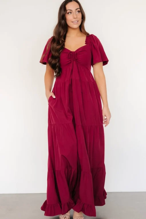 Raya Maxi Dress | Berry