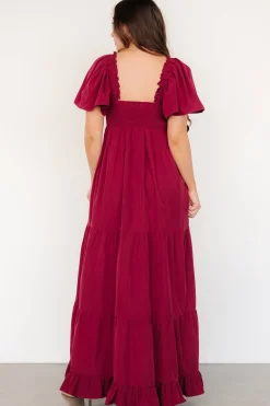 Raya Maxi Dress | Berry