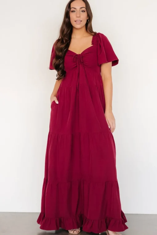 Raya Maxi Dress | Berry