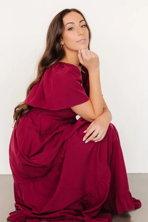 Raya Maxi Dress | Berry