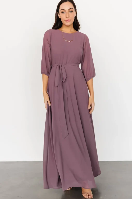 Rebecca Maxi Dress | Vintage Plum