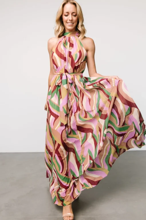 Rita Maxi Dress | Green Multi Print
