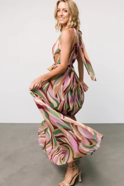 Rita Maxi Dress | Green Multi Print