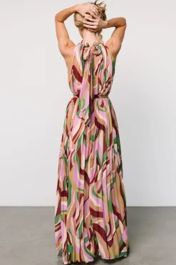 Rita Maxi Dress | Green Multi Print