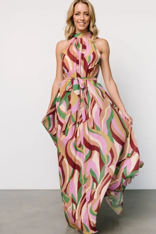 Rita Maxi Dress | Green Multi Print