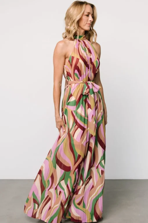 Rita Maxi Dress | Green Multi Print