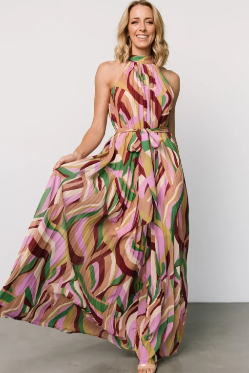 Rita Maxi Dress | Green Multi Print